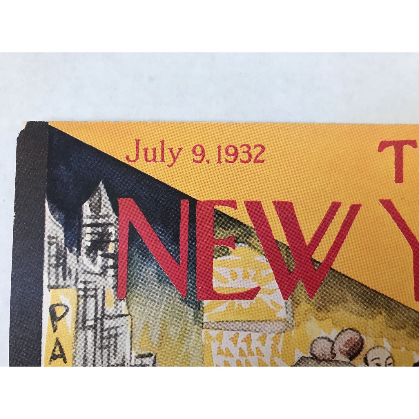 The NEW YORKER Magazine very rare original cover - July 9, 1932 - Virginia Andrews