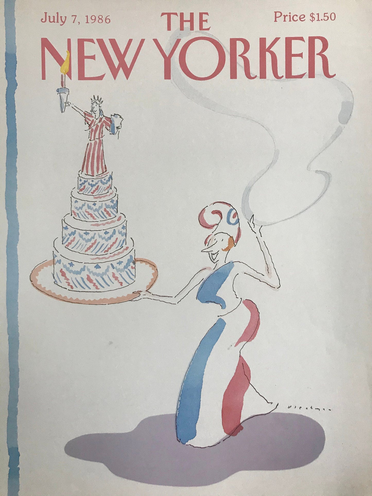 Vintage NEW YORKER Magazine original cover - July 7, 1986