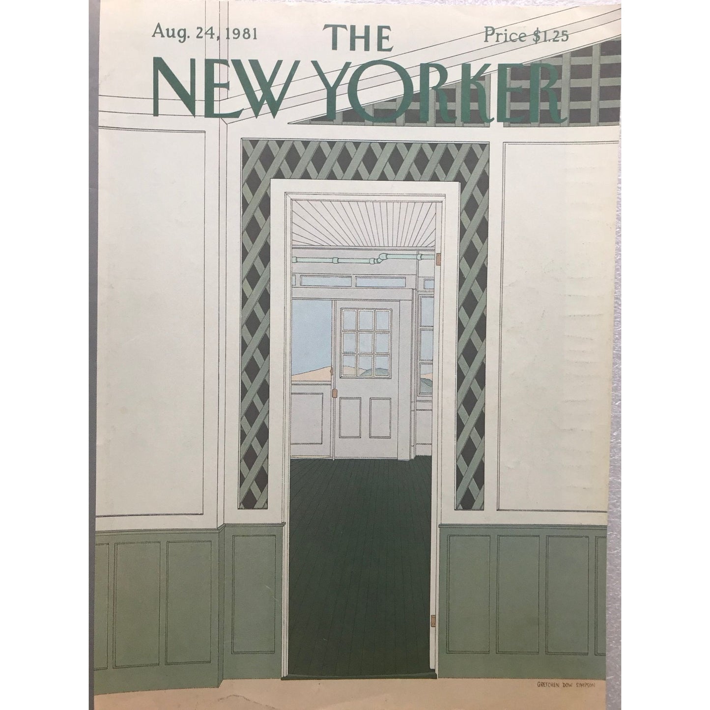 August 24, 1981 - The NEW YORKER - cover only - doors