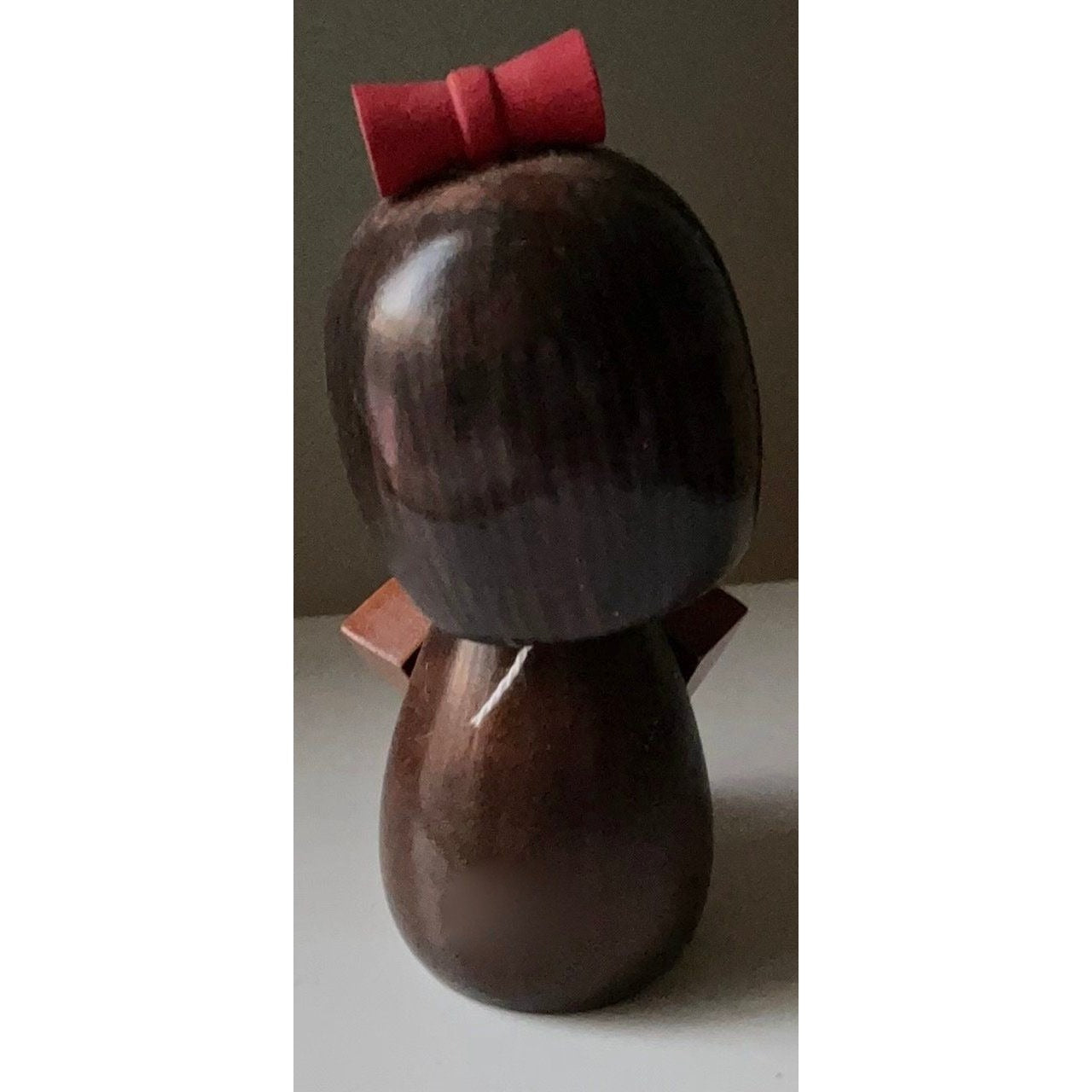 Vintage handmade signed wooden Japanese Kokeshi doll