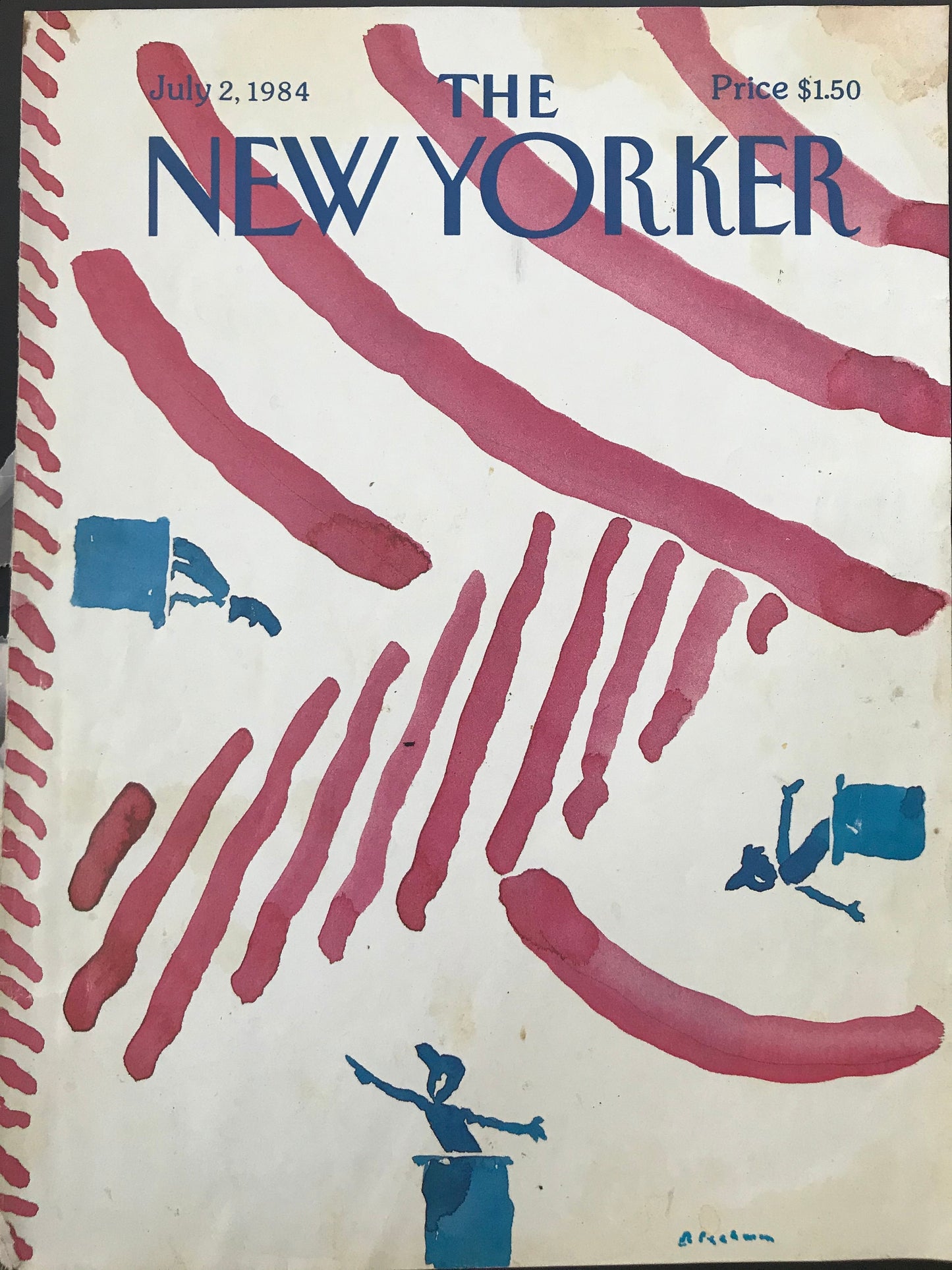 NEW YORKER Magazine cover - July 2, 1984 - Independence Day, America