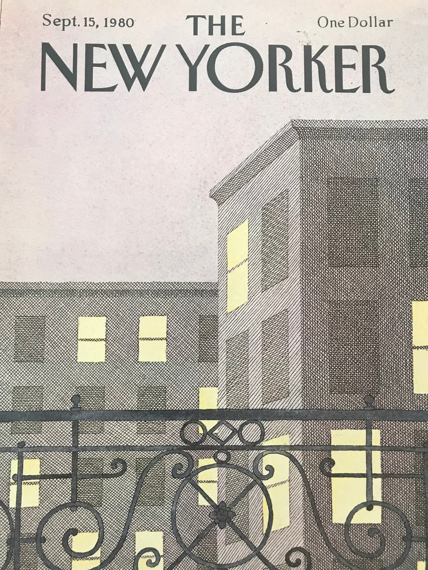 NEW YORKER Magazine cover - September 15, 1980