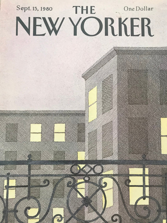 NEW YORKER Magazine cover - September 15, 1980
