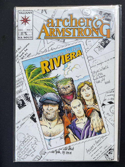 Archer & Armstrong #5 Comic Book | Valiant Comics 1993 | Action Adventure Series