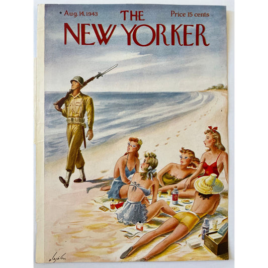 Very Rare, Very old NEW YORKER Magazine original cover - August 14, 1943