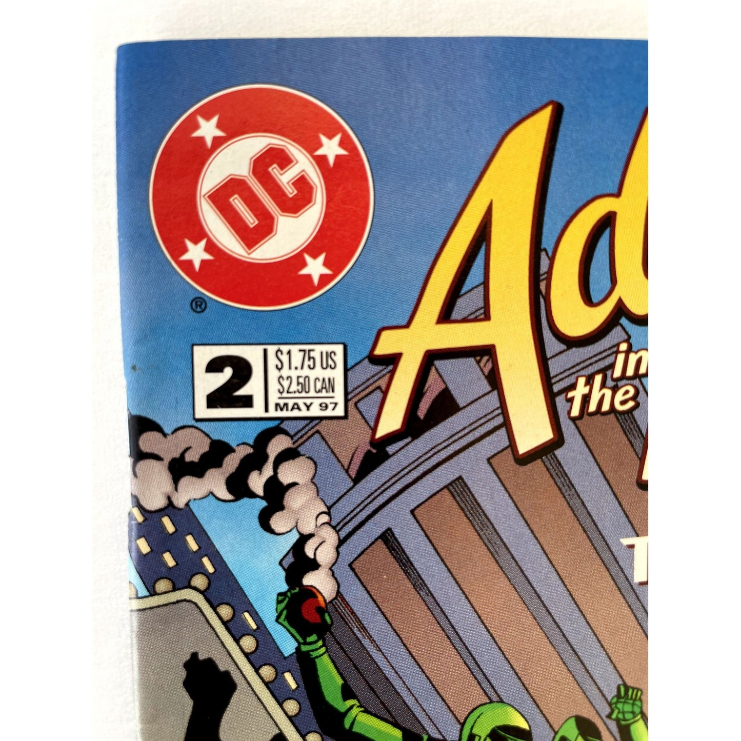Vintage comic book - Adventures In the DC Universe #2 - May, 1997 - very good condition