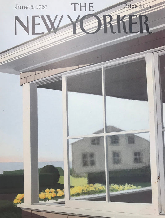 June 8, 1987 - The NEW YORKER Magazine original cover - houses by Gretchen Dow Simpson