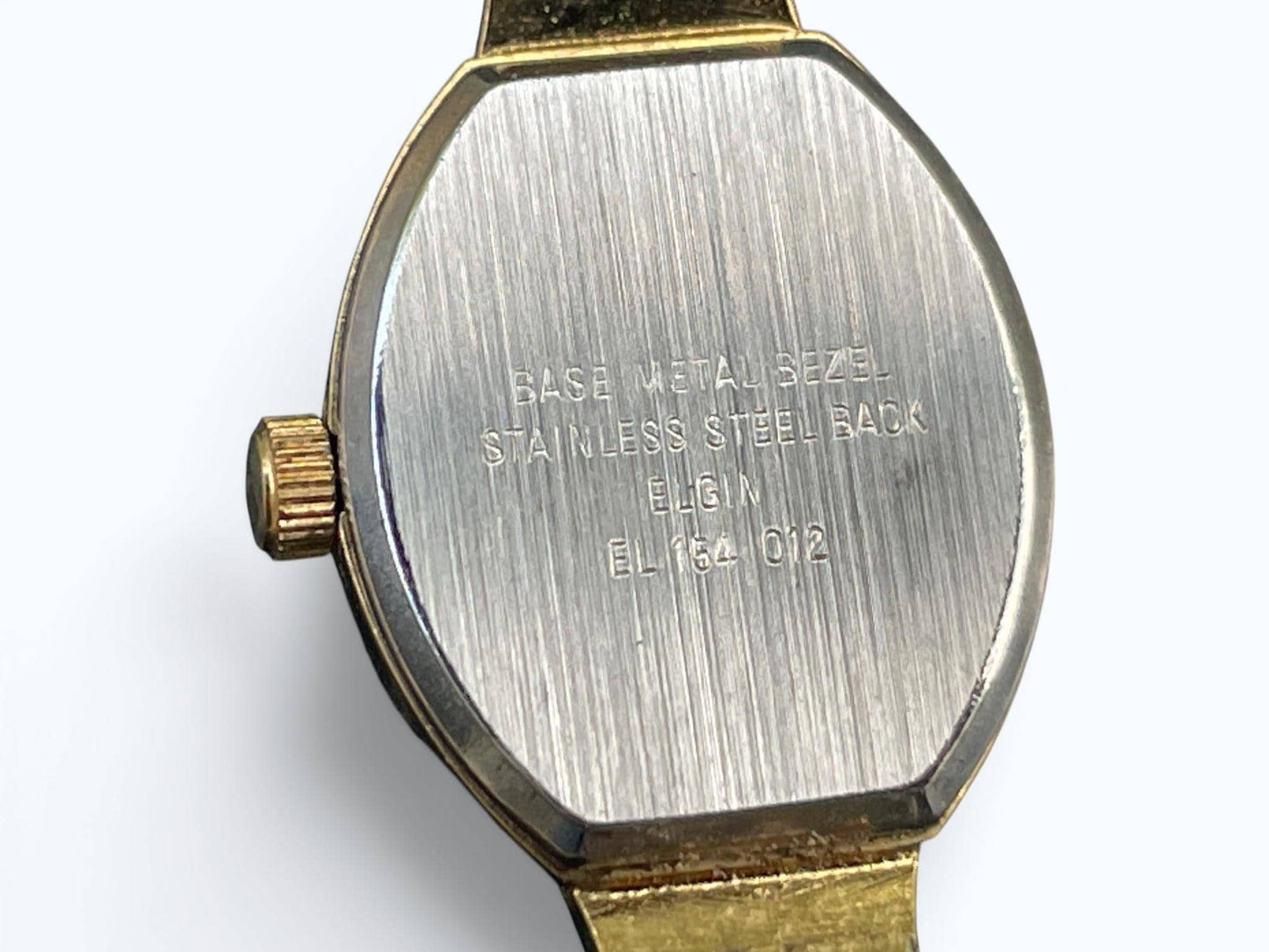 Vintage Elgin Ladies Quartz Watch Gold Tone Bracelet Watch Petite Dress Watch - Not Running As-Is