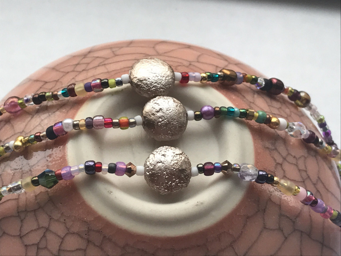 S I M P L I C I T Y Bracelet or Anklet - simple, delicate streamlined seed bead bracelets featuring colors that stir the soul