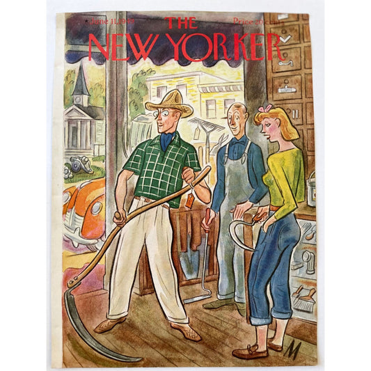 Very Rare, Very old NEW YORKER Magazine original cover - June 11, 1949