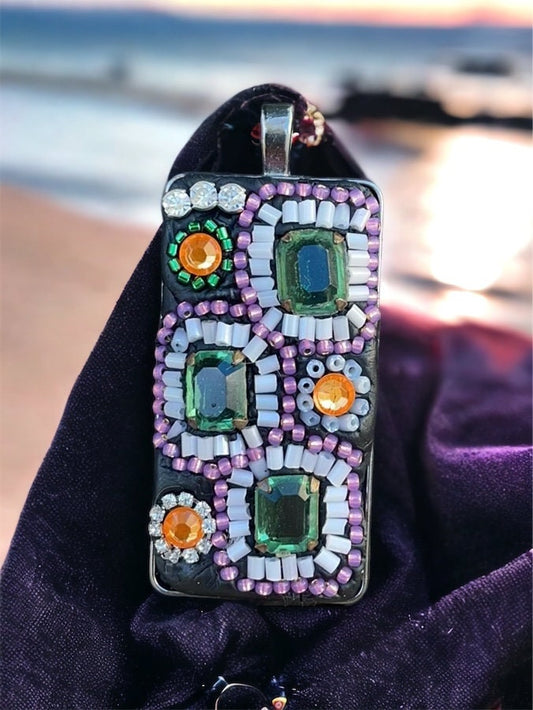 My handmade mosaic necklace pendant