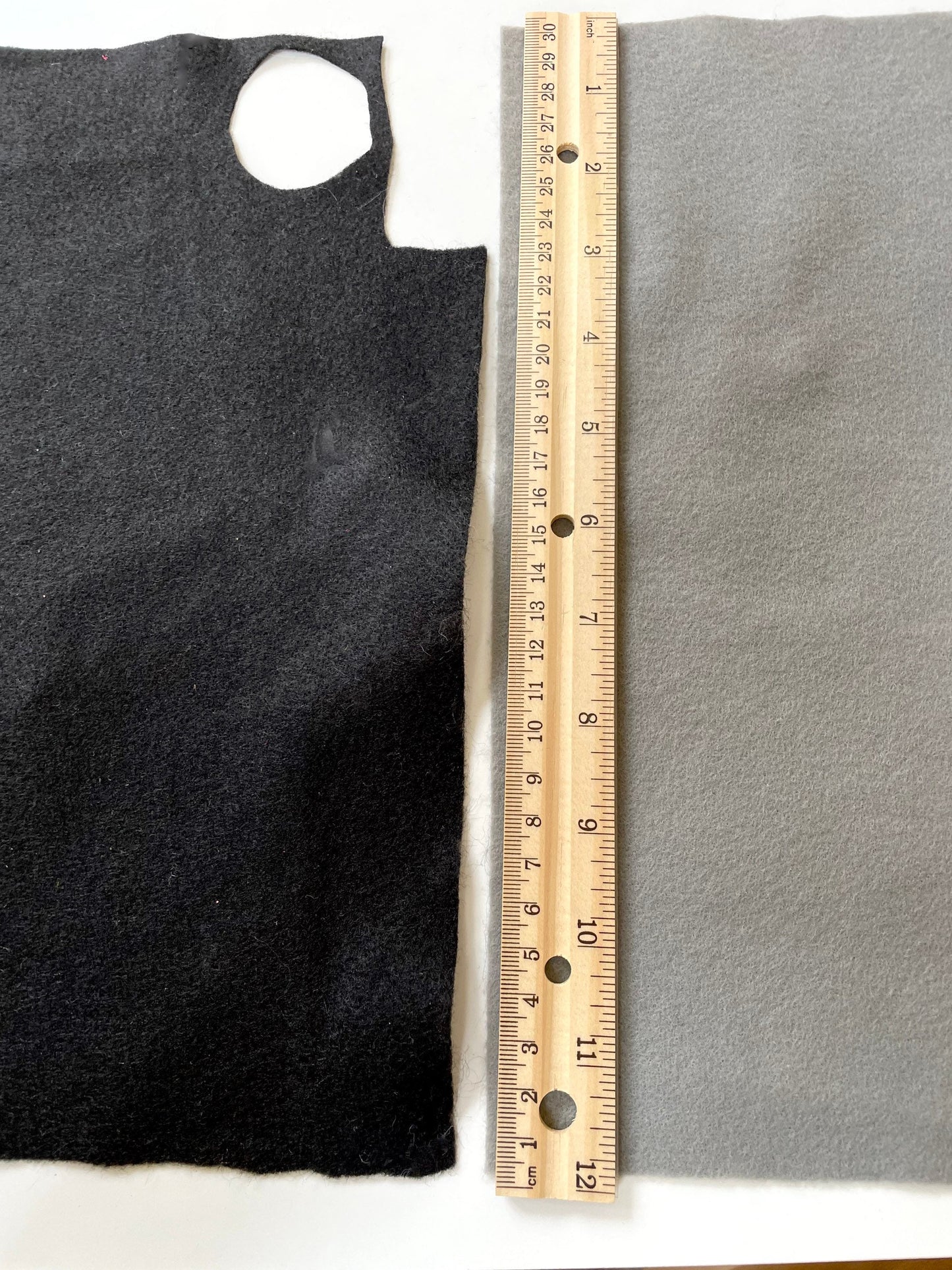 Lot of vintage fabric remnants - reds and blacks, plain and floral