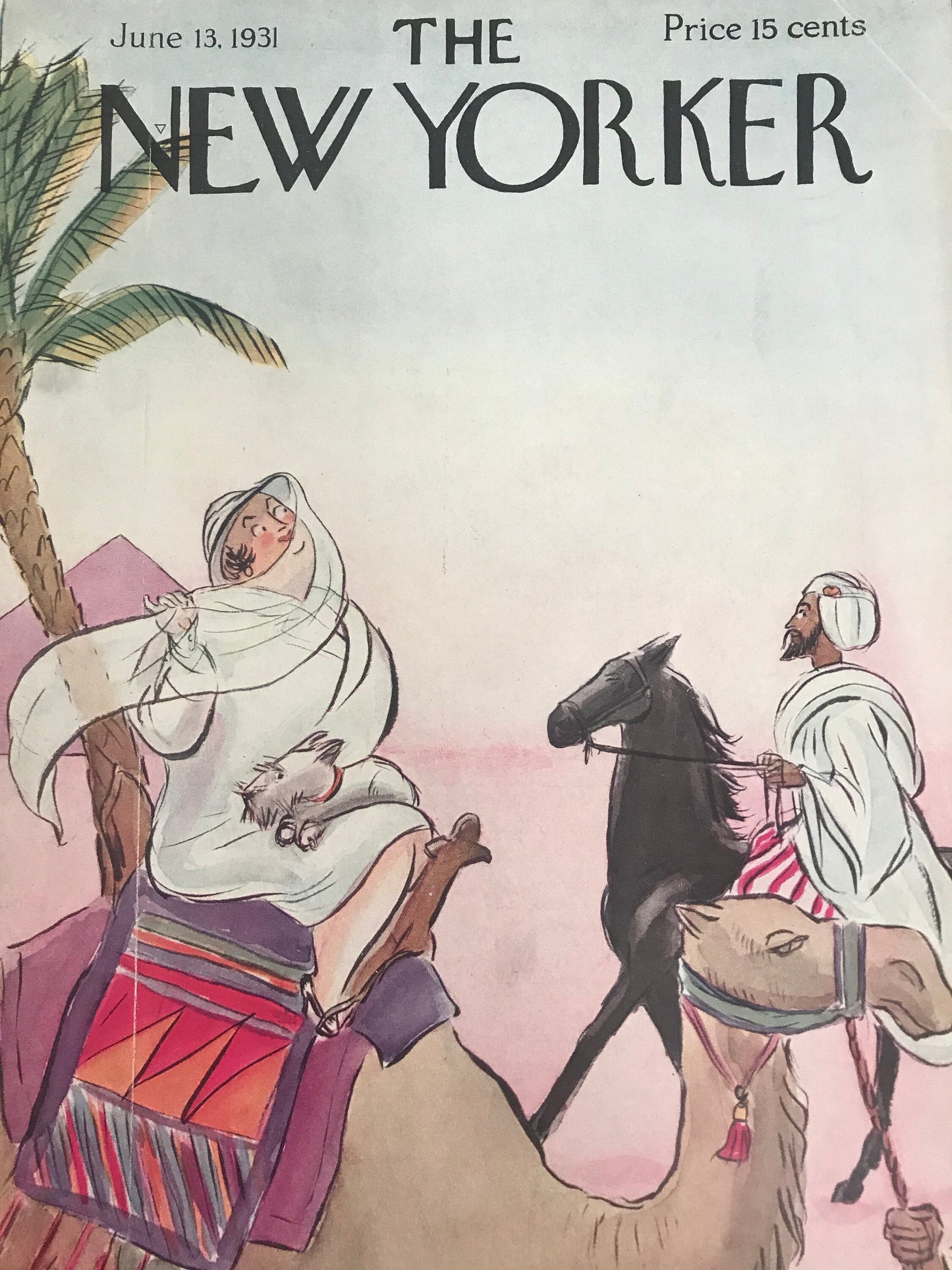 The NEW YORKER Magazine very rare original cover - June 13, 1931 -  Helen E. Hokinson