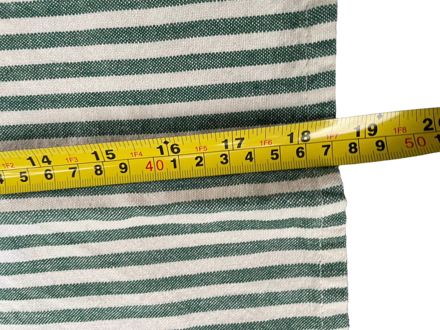 Vintage fabric remnants - striped fabric