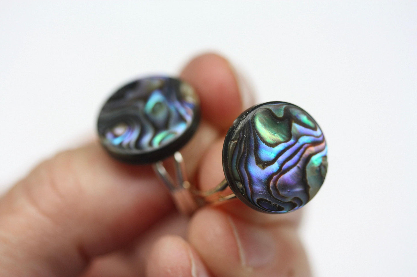 Abalone shell ring - adjustable to fit your finger