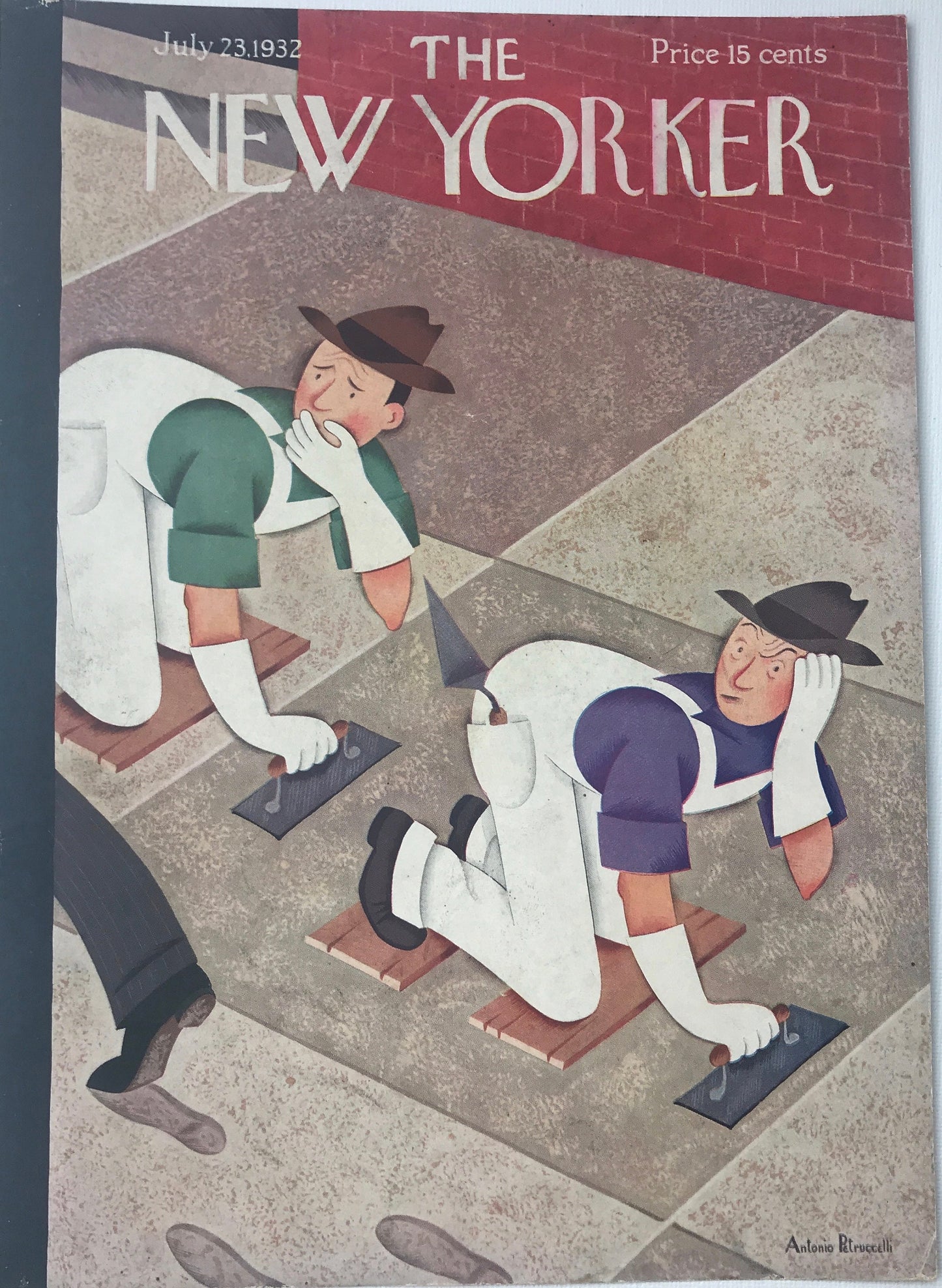 RARE - The NEW YORKER Magazine very rare original cover - July 23 1932 by Antonio Petruccelli