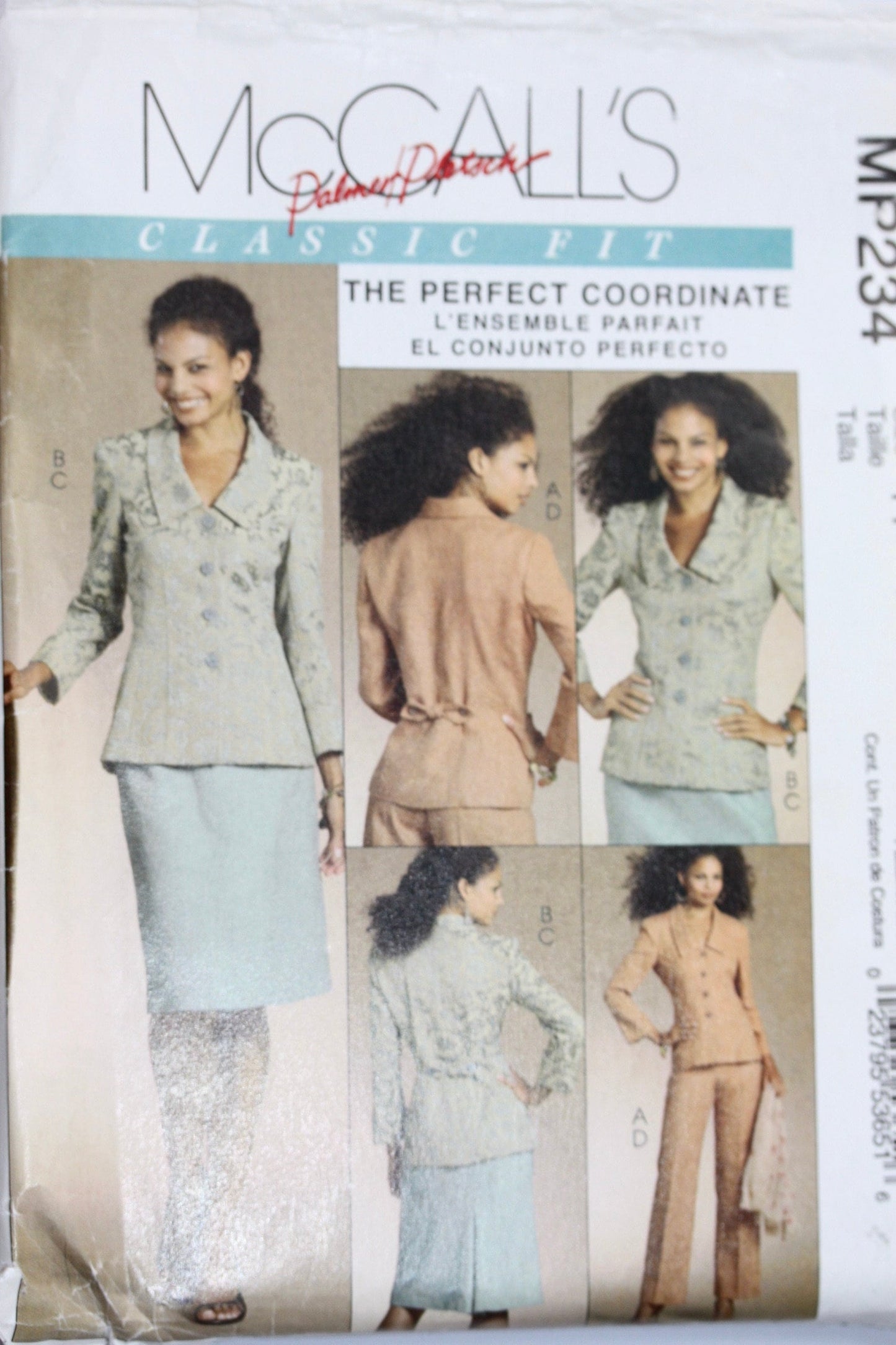 UNCUT Sewing Pattern - McCall’s Sewing Pattern P234 MP234 -  Classic Lined Jacket Skirt Pants Suit - Sizes 16-22