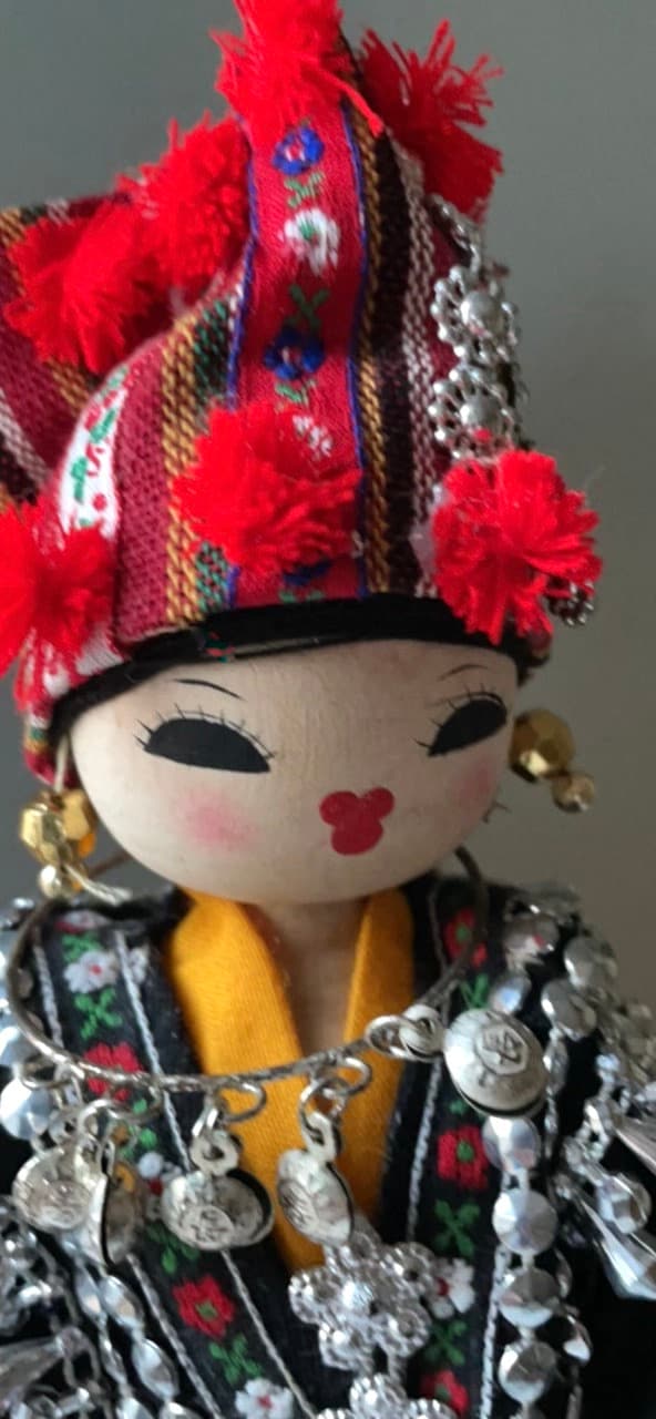 Vintage stunning, rare, handmade Hmong Doll