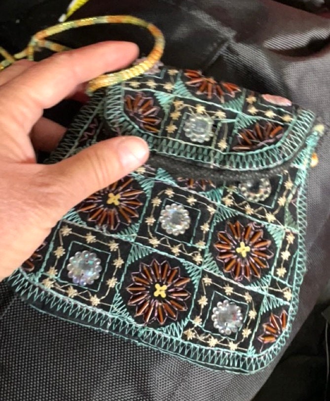 Vintage Crossbody Handbag – Handmade Ethnic Embroidered Boho Shoulder Bag