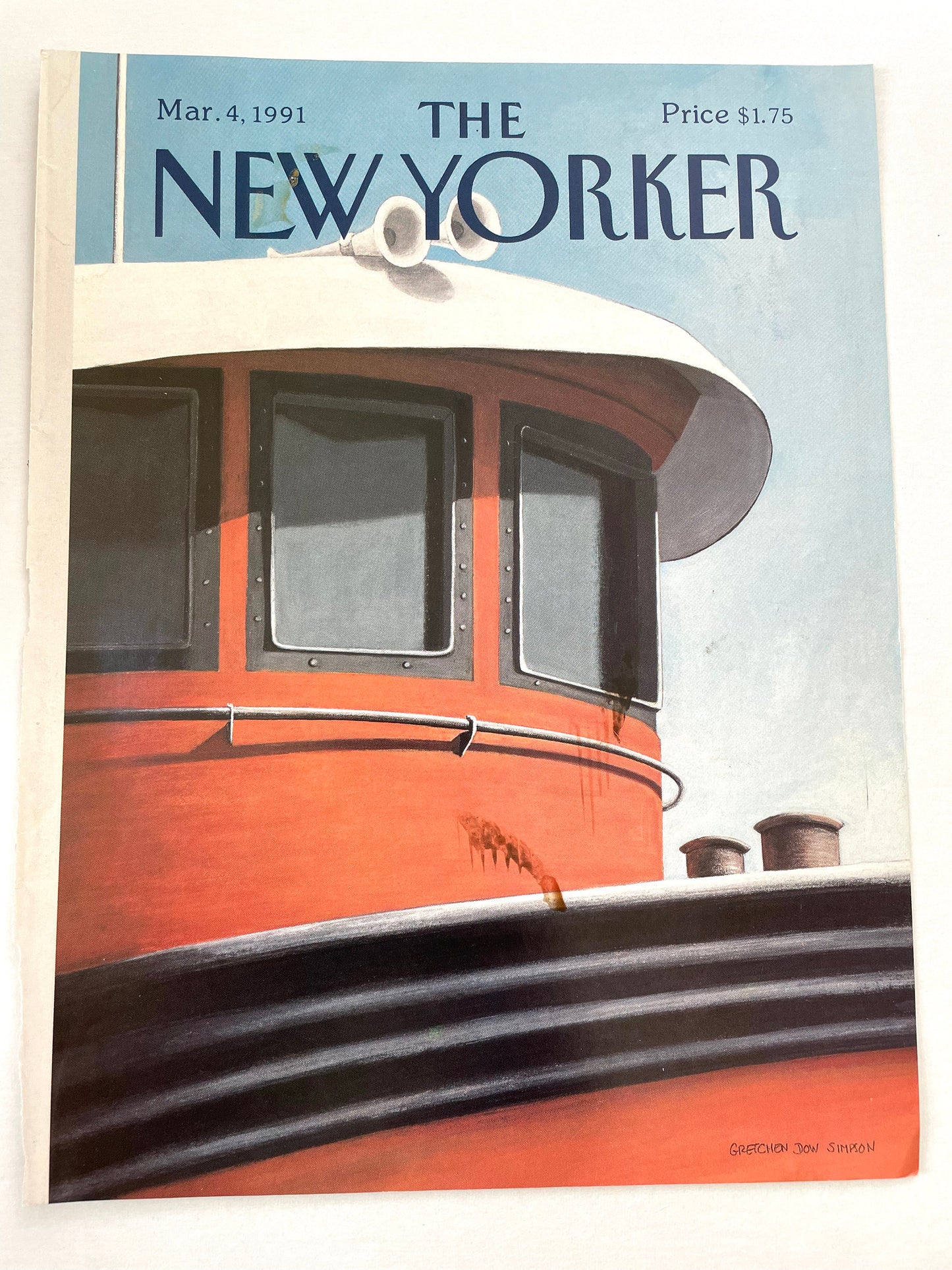 March 4, 1991 - The NEW YORKER Magazine original cover - Please read description