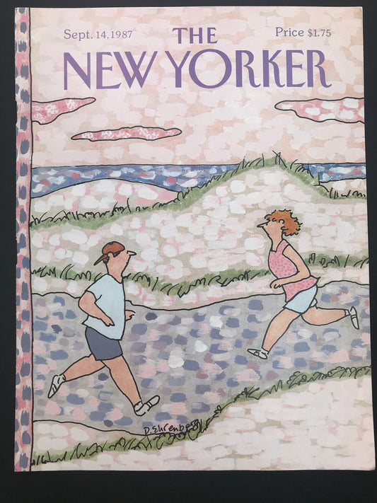 September 14, 1987 - The NEW YORKER Magazine original cover - joggers