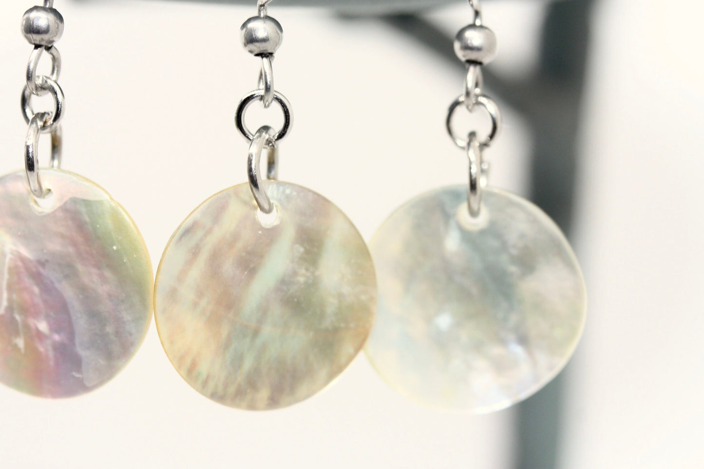 Simple dangle stunning vintage mother of pearl timeless dangle earrings