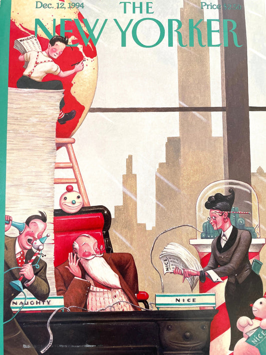 NEW YORKER Magazine cover - December 12, 1994 - Christmas cover