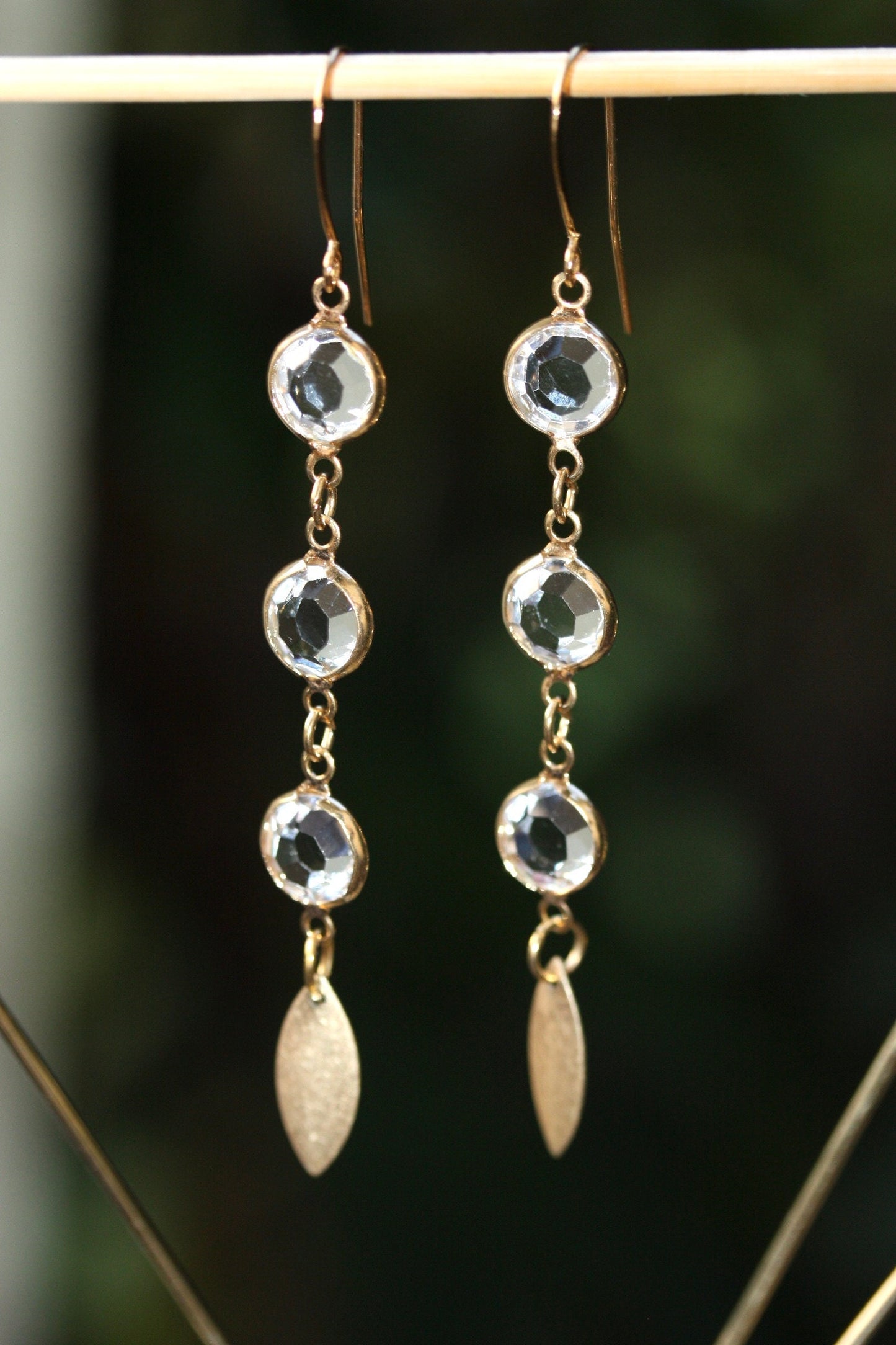 Stunning crystal drop dangle earrings