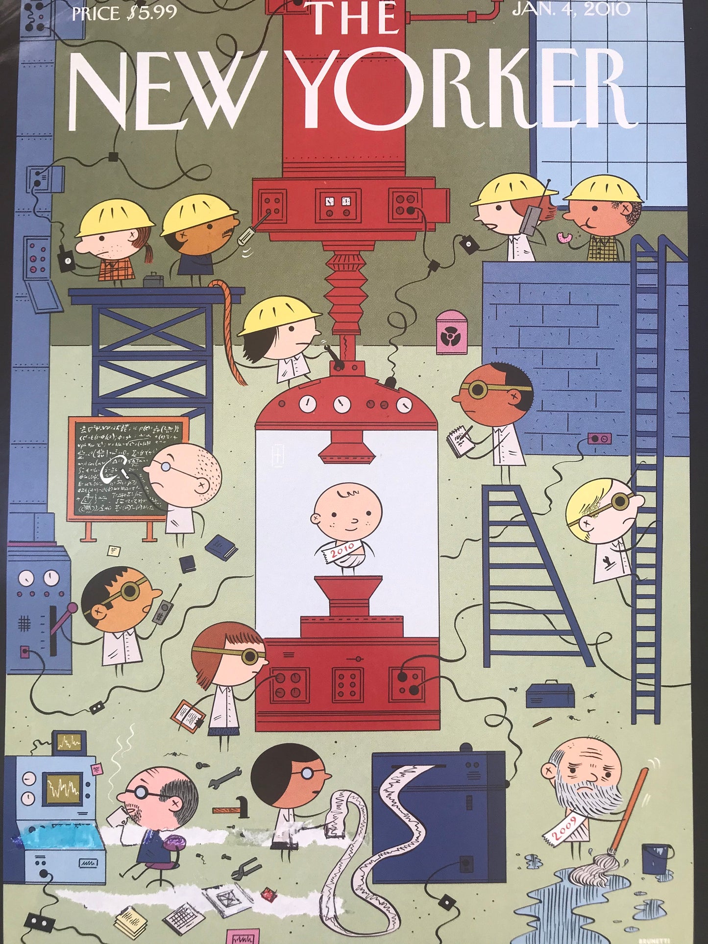 The NEW YORKER magazine cover only -  January 4, 2010 - Please read description