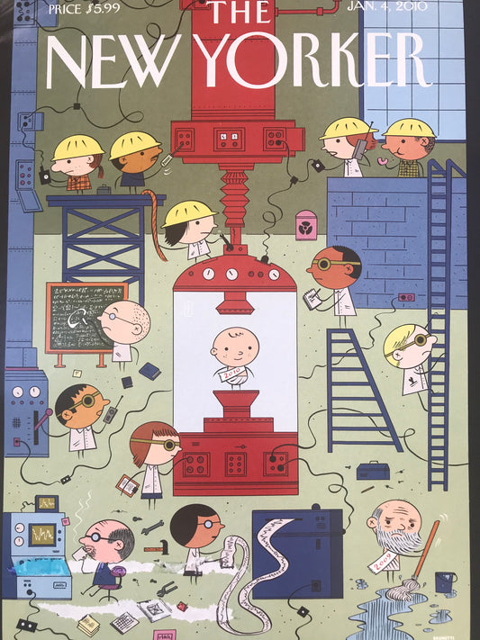 The NEW YORKER magazine cover only -  January 4, 2010 - Please read description