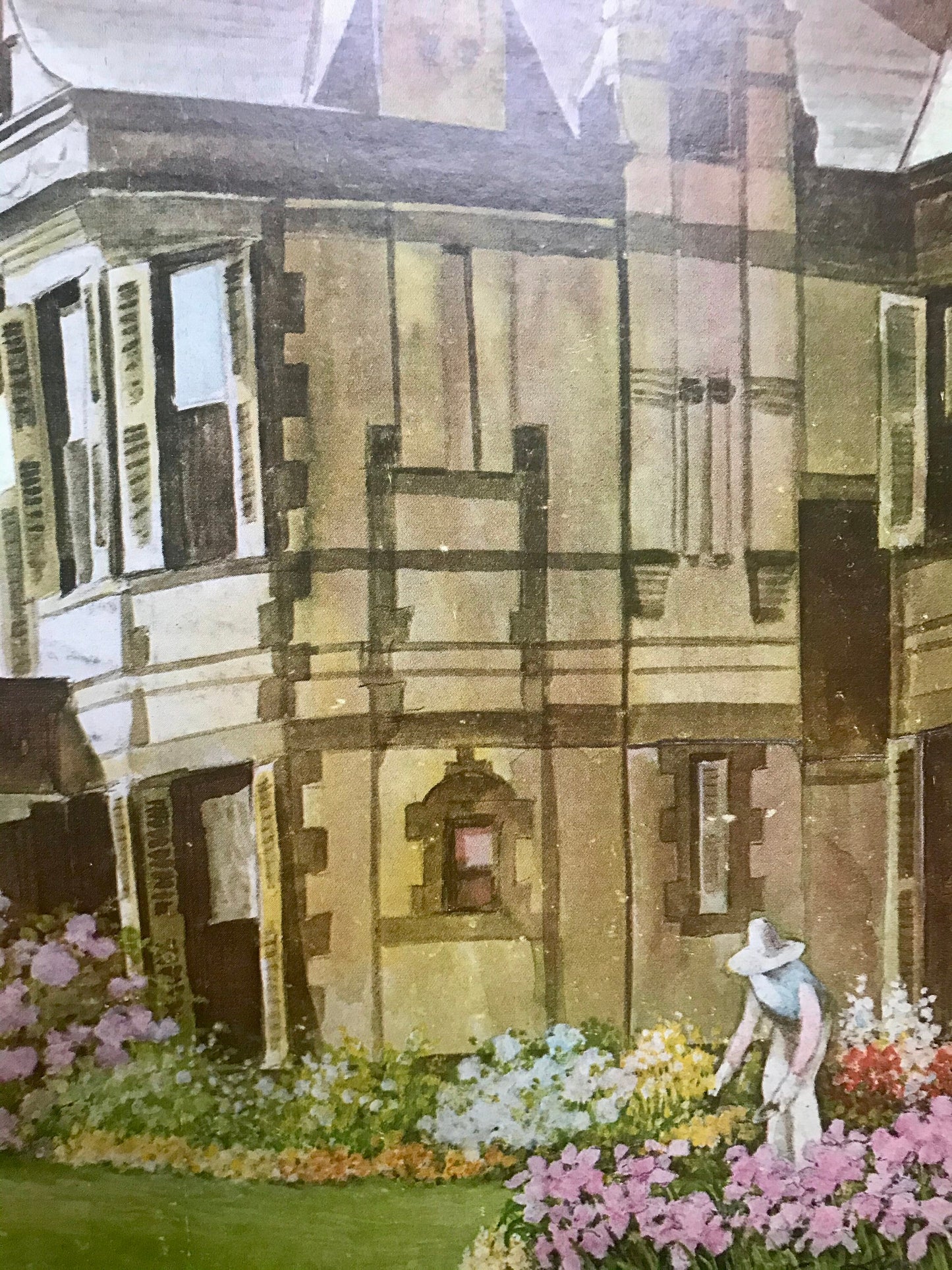 March 28, 1979 - The NEW YORKER Magazine original cover - woman gardening by a charming home