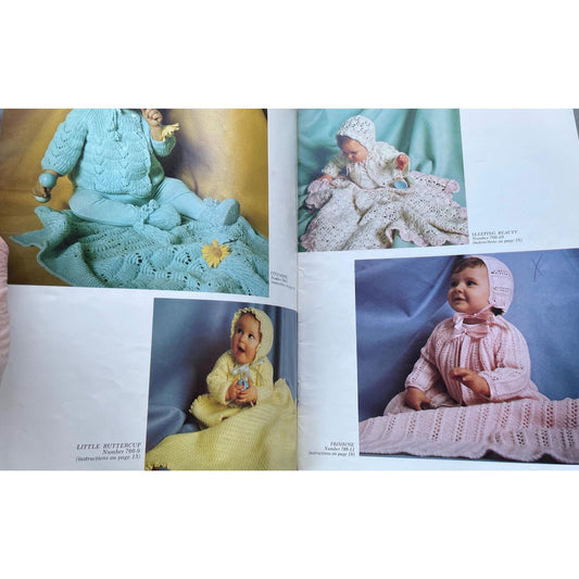 Knit and Crochet baby pattern book - Vintage 1967 BEAUTIFUL BABY BOOK Columbia-Minerva Book #766