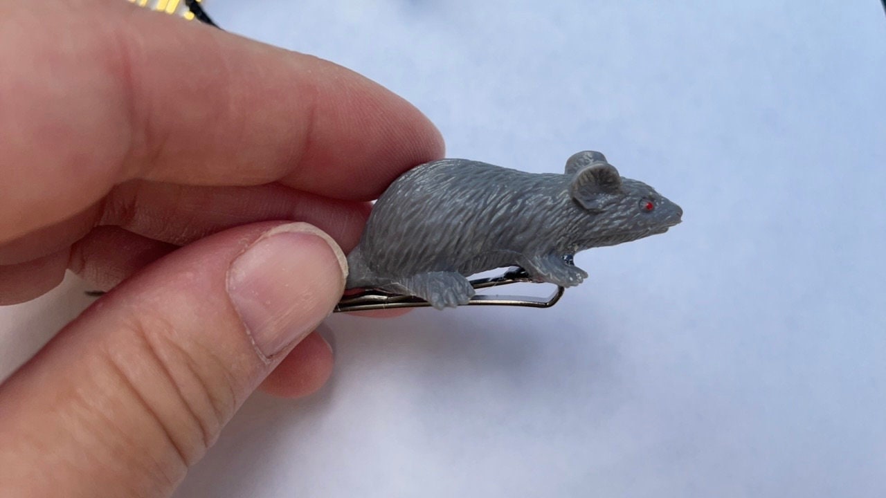 Fun Halloween rat jewelry your choice of hair pins, combs or ring - scary, spooky fun Halloween jewelry, costume, accessories -mouse, mice