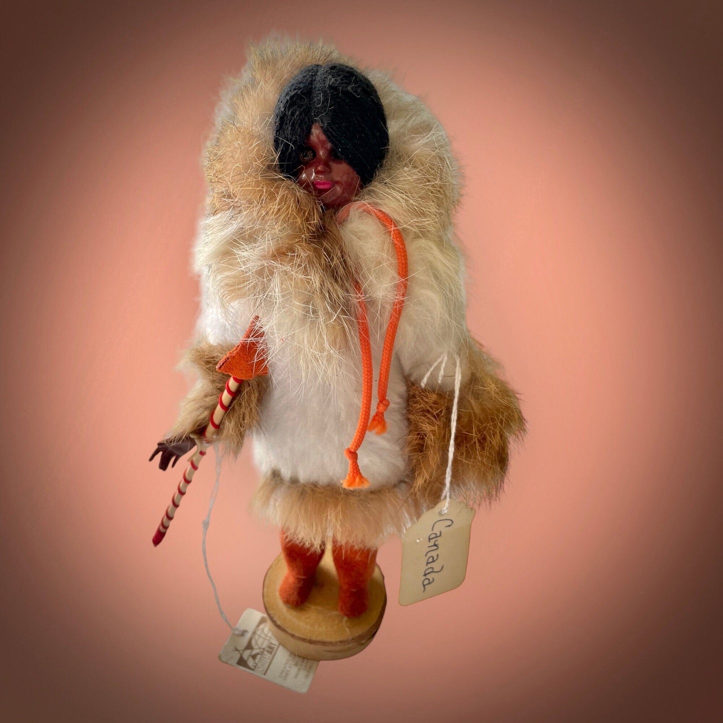 Stunning vintage Indian art Eskimo collectible art Doll - Made in Canada