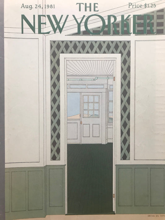 August 24, 1981 - The NEW YORKER - cover only - doors