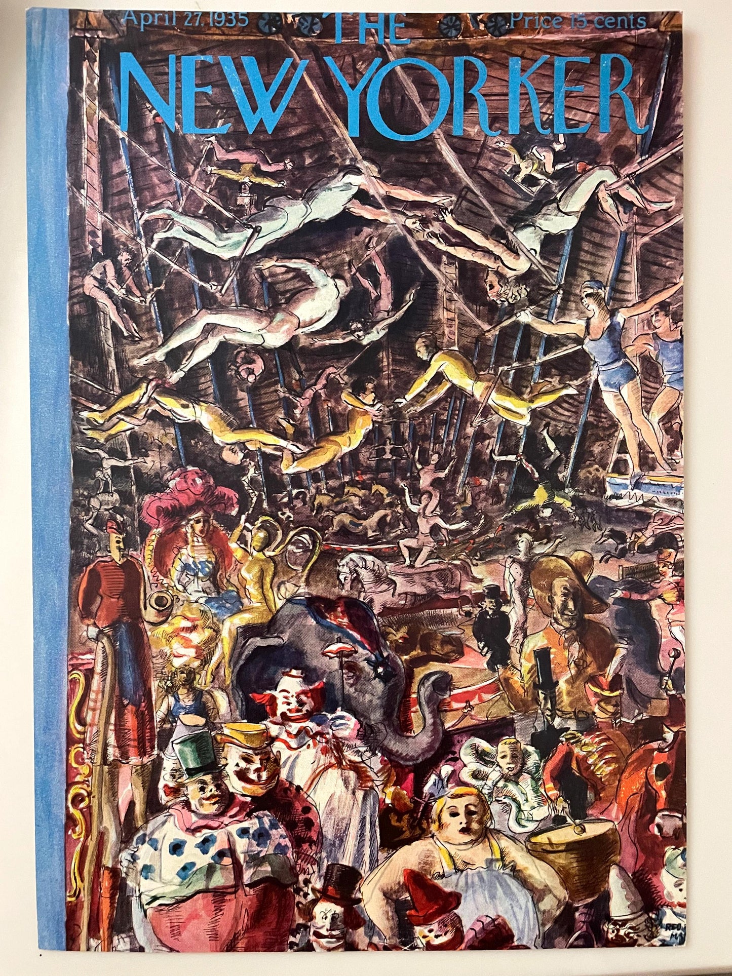 The NEW YORKER Magazine RARE original cover - April 27, 1935