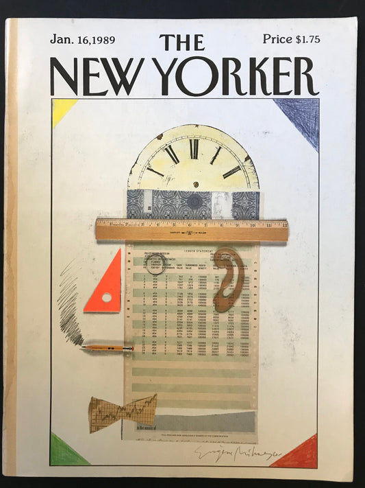 January 16, 1989 - Your choice: cover only OR complete issue  of The New Yorker Magazine