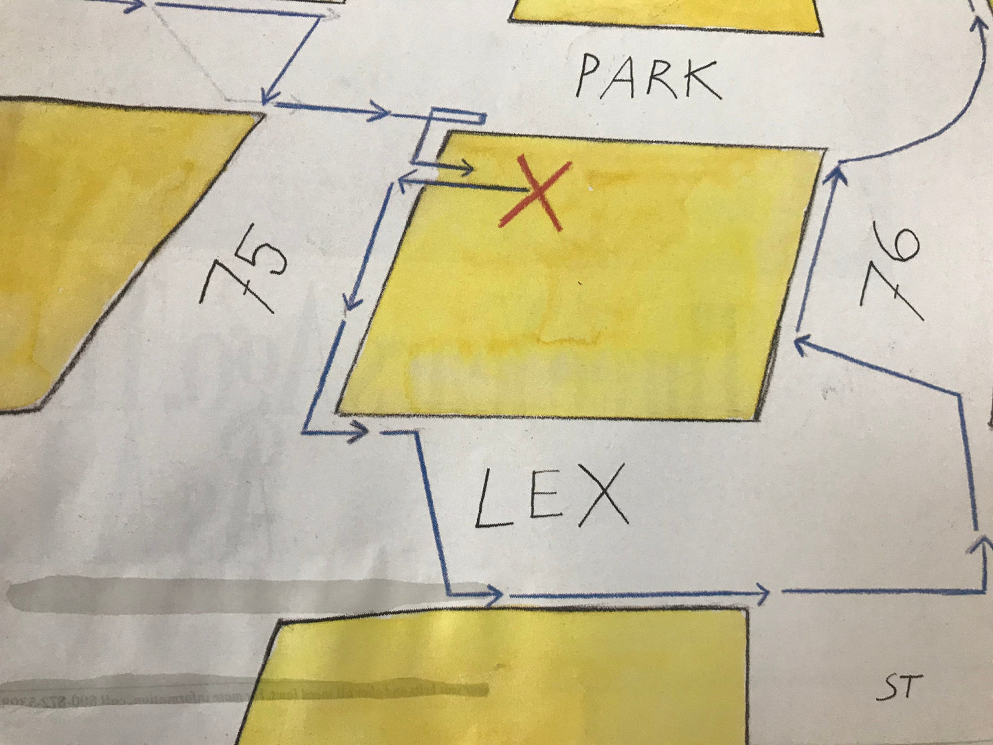 The NEW YORKER Magazine very rare original cover only - June 8, 1992 - map of New York City