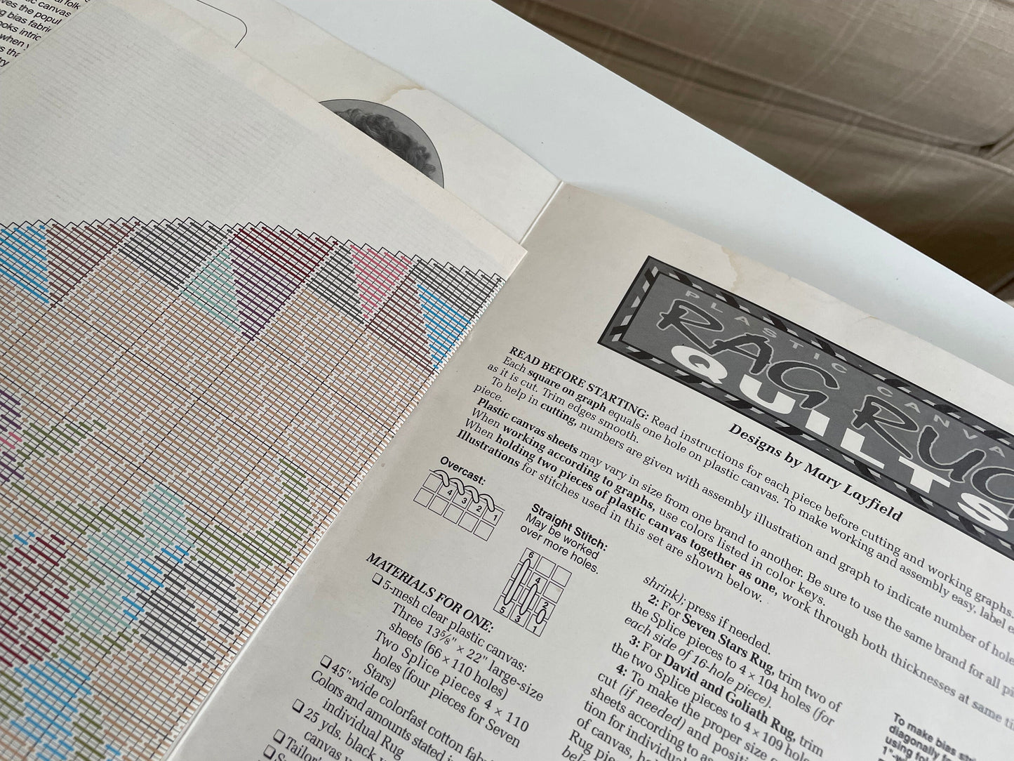 Plastic Canvas Rag Rug Quilt Patterns, Annie's Attic 87077