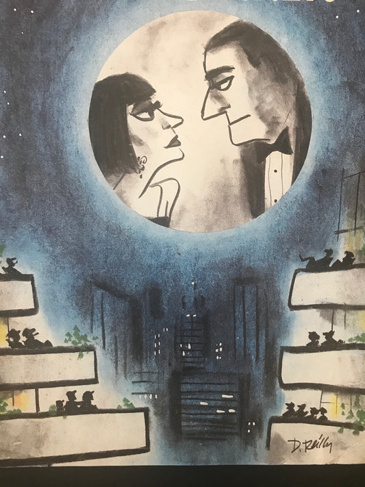 October 2, 1989 - The NEW YORKER Magazine original cover - outdoor movie