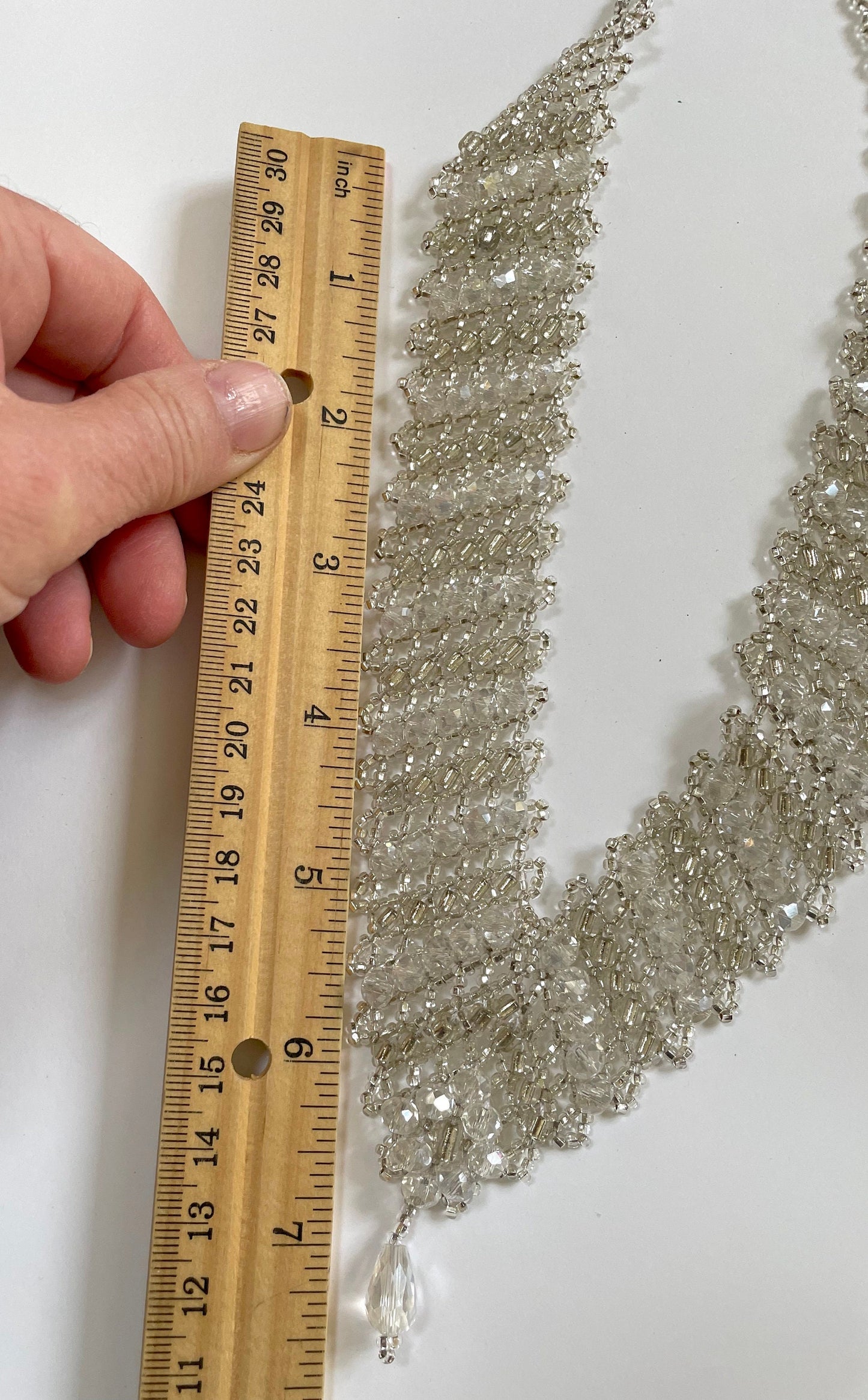 Breathtaking, show-stopping, ooh la la, perfect for a bride, wedding or any other function - magnificent beadwork crystal necklace