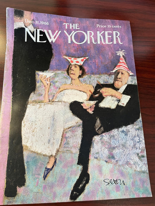 NEW YORKER Magazine cover - December 31, 1966