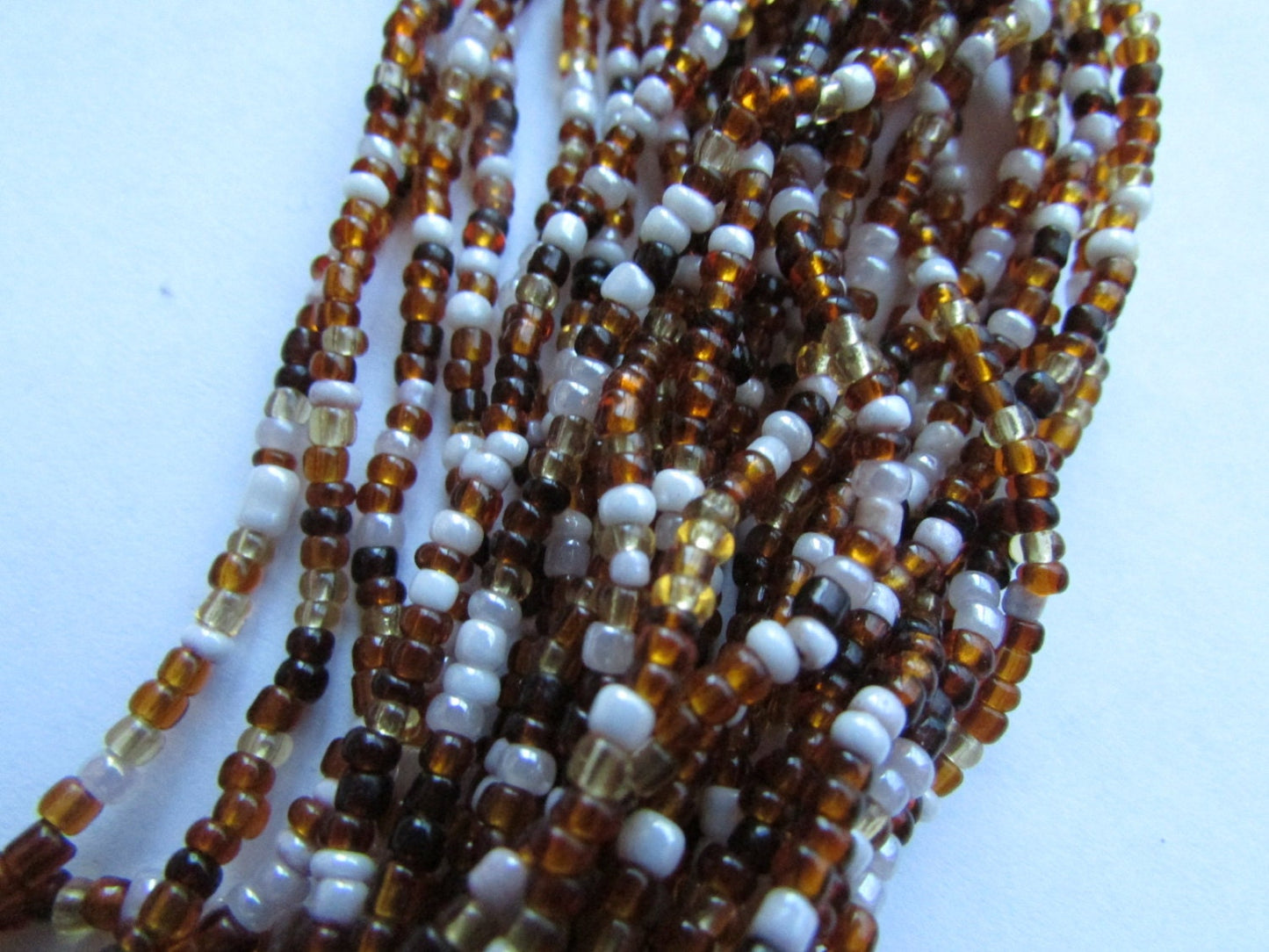 14-strand all-glass vintage seed bead necklace