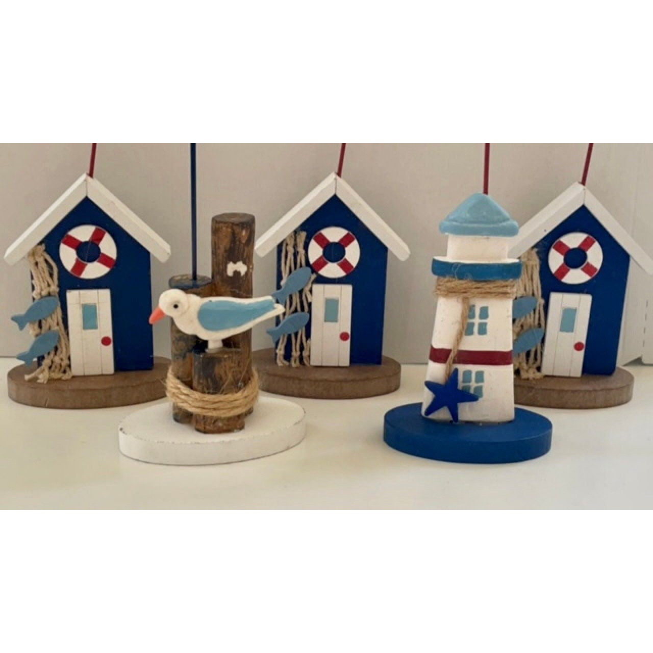 Stunning sea / beach themed photo holders - seagull, lighthouse, beach house