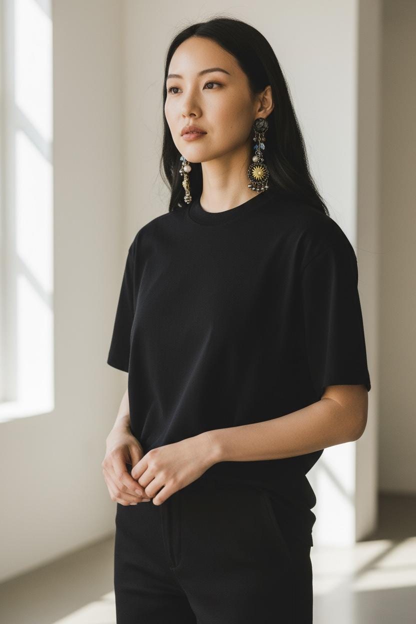 Celestial Sunburst Dangle Earrings – Handmade Boho Statement Jewelry with rutilated quartz,  rhinestones, faux pearls & Beads