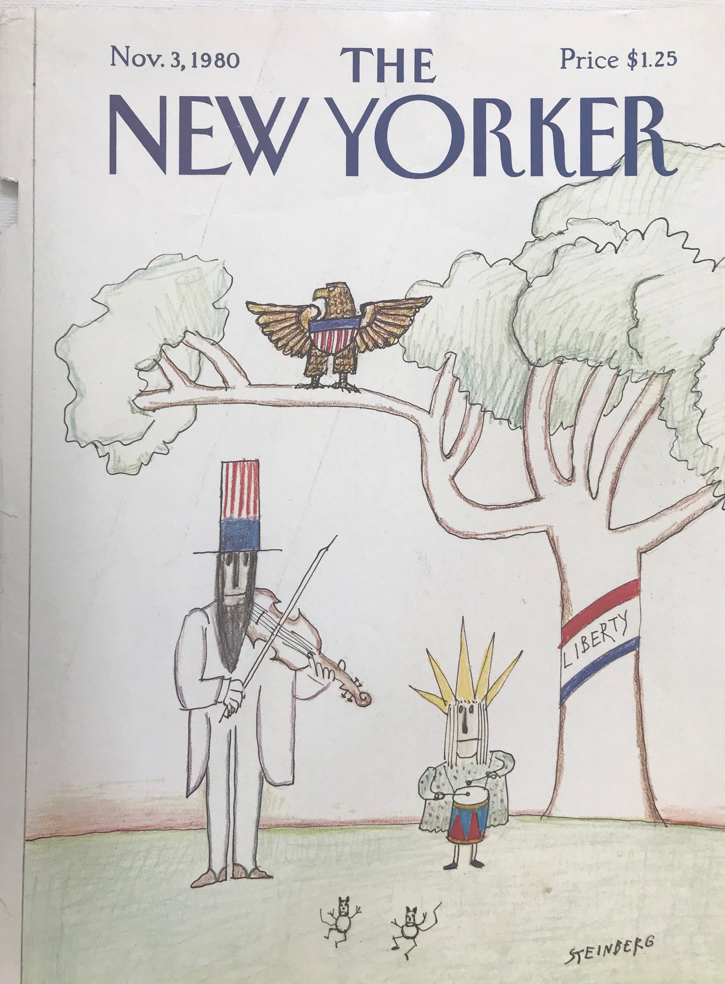 Rare - November 3, 1980 - The NEW YORKER Magazine original cover - USA - Steinberg