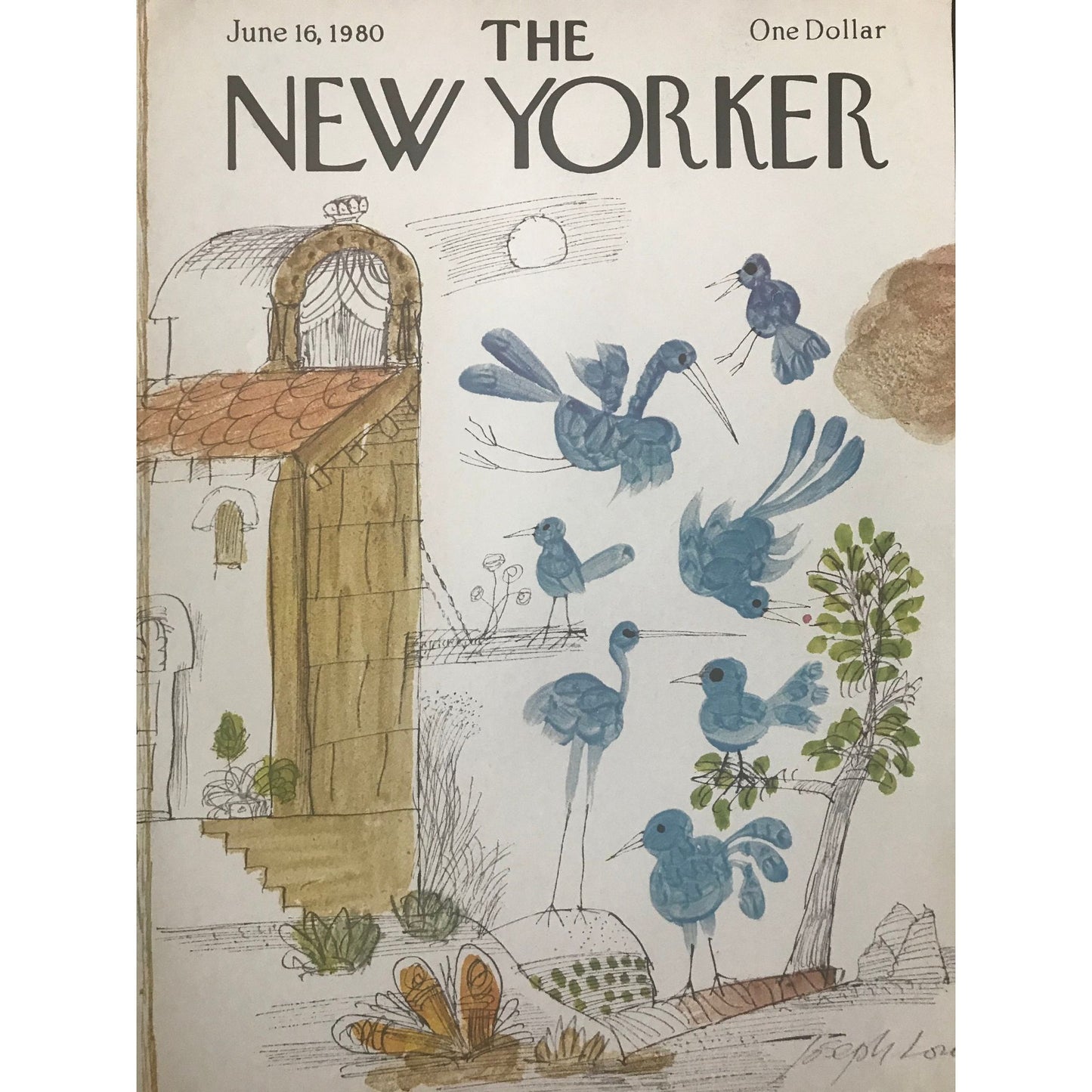 June 16, 1980 - The NEW YORKER Magazine original cover - birds