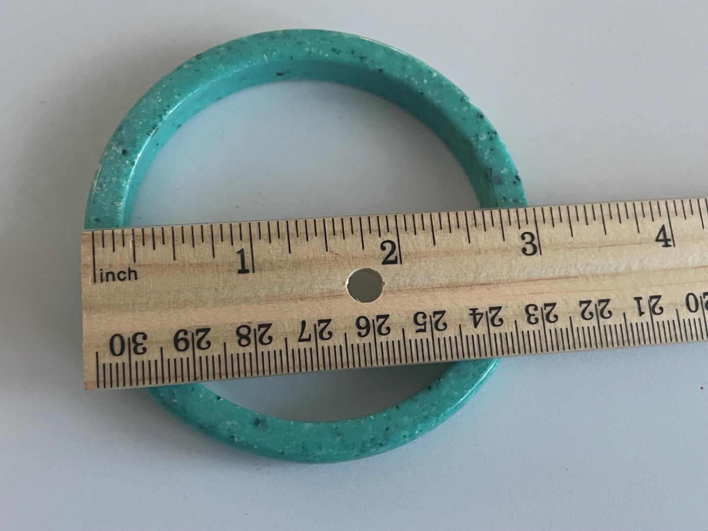 Vintage lucite or resin? turquoise bangle bracelet