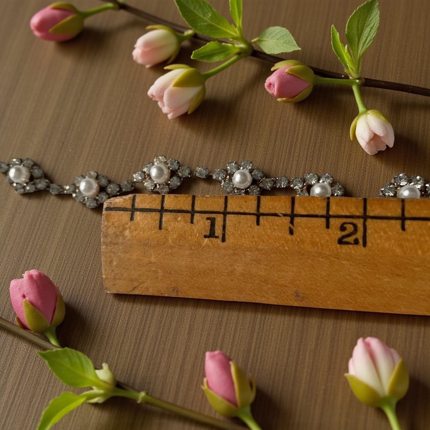 Vintage NY Signed Rhinestone & Pearl Necklace, Elegant 1950s Bridal Jewelry - most likely Kramer of NY?