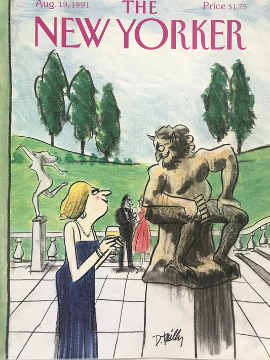 NEW YORKER Magazine cover - August 19, 1991 - sculpture